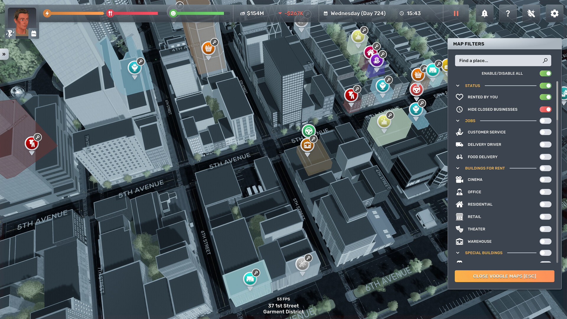 Big Ambitions sale del Early Access con 91% positivos: el sim de negocios en New York marco un record de 12.000 jugadores