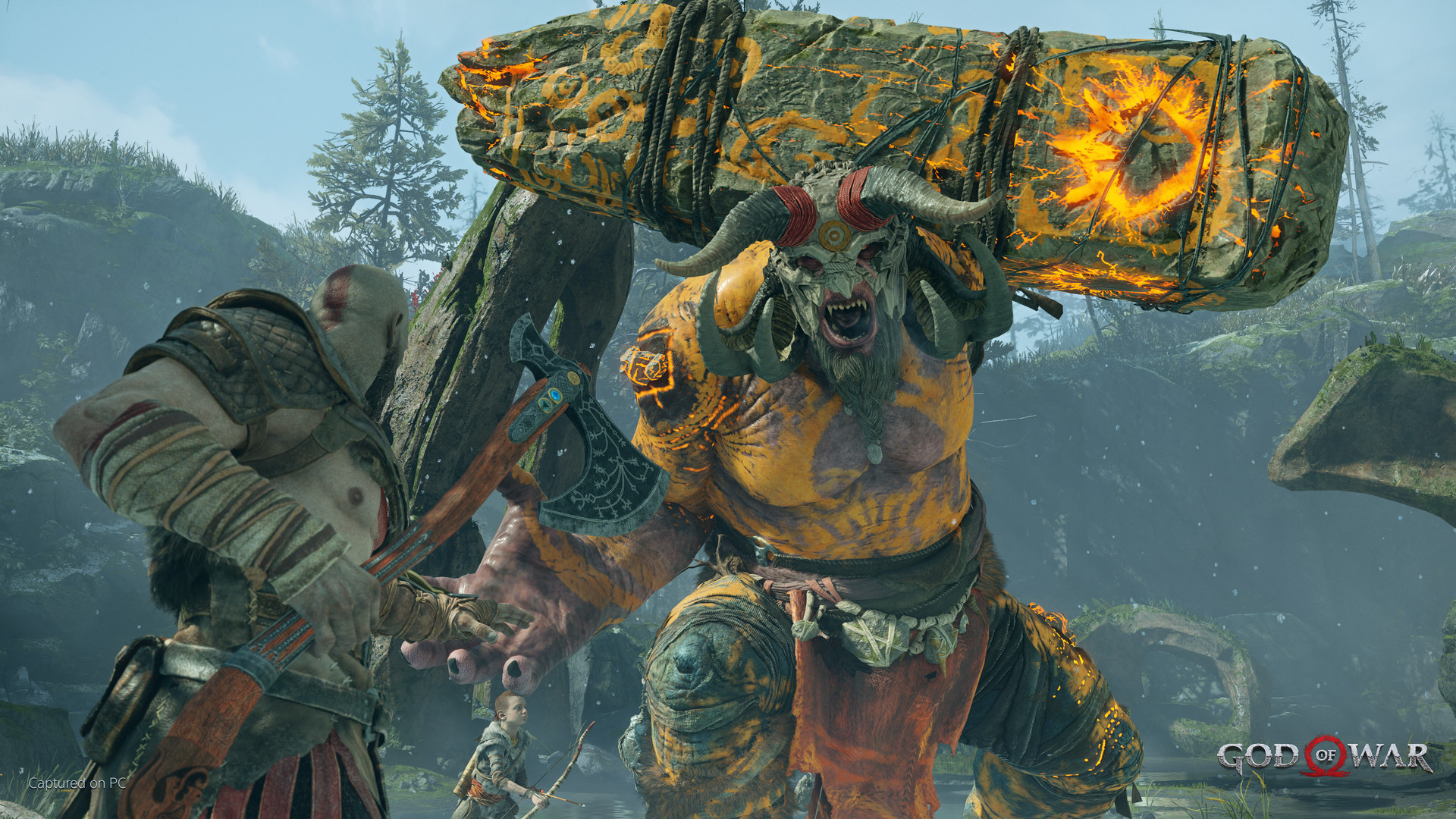 God of War Laufey protagonista Faye combate PS5