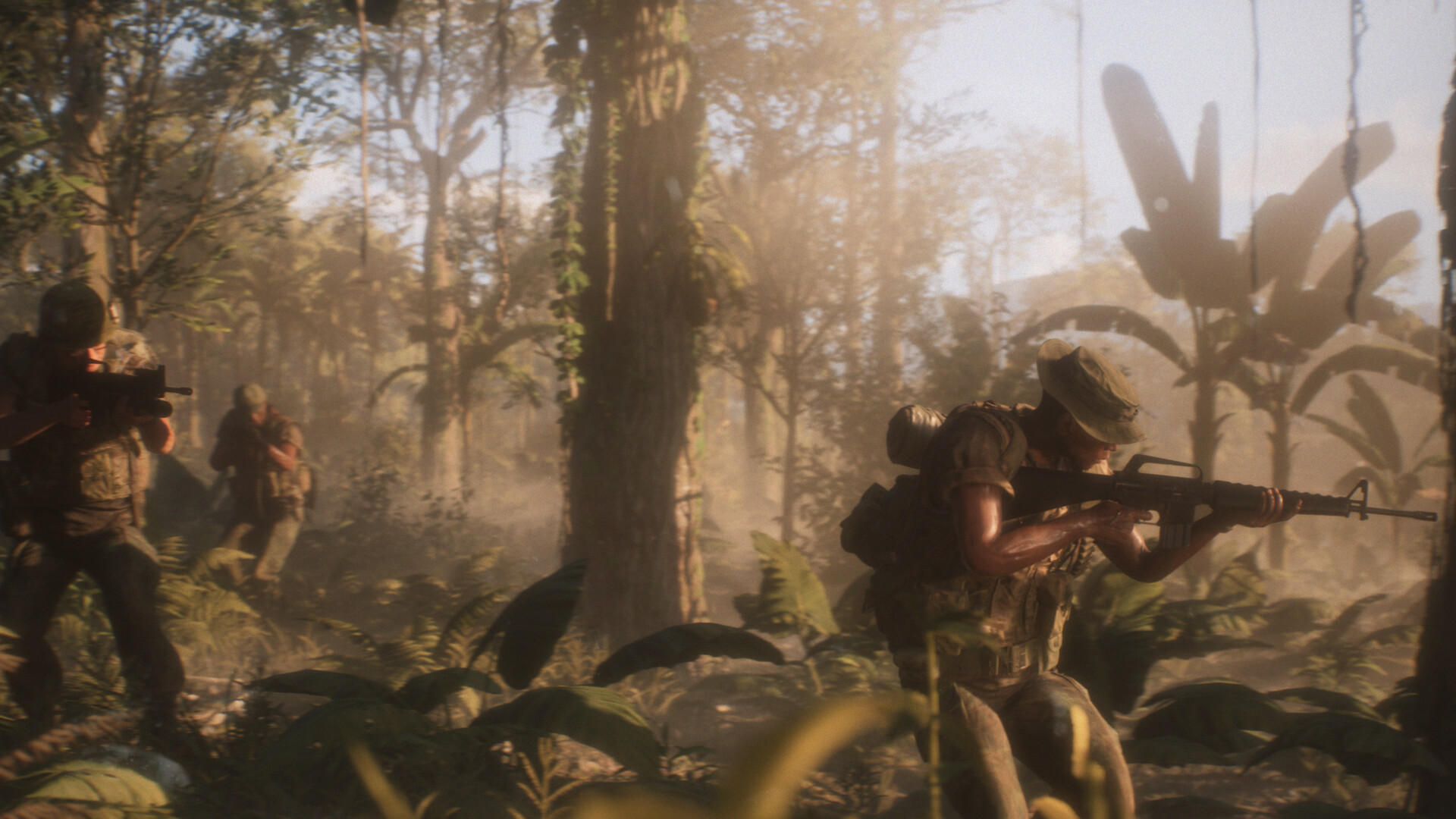 Combate en la jungla en Hell Let Loose: Vietnam