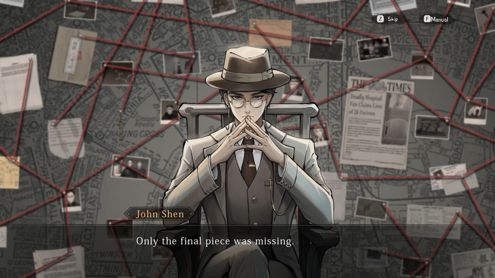 Murders on the Yangtze River - detective Shen Zhongping investiga una escena del crimen en la China de principios del siglo XX