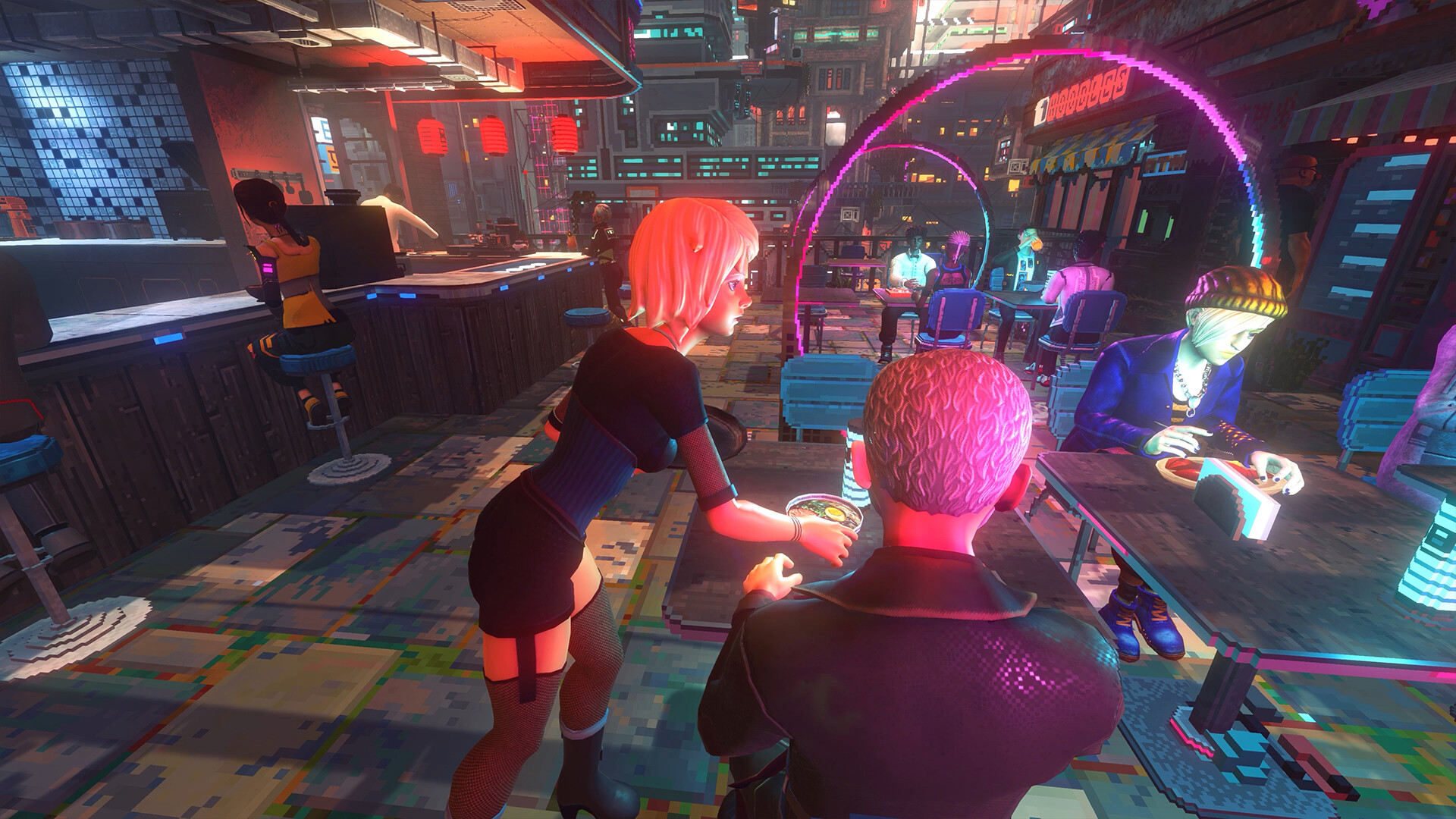 Nivalis Nights llega el 29 de septiembre a Steam: el life sim ciberpunk de los creadores de Cloudpunk donde empezas con ramen y terminas dueno de un nightclub