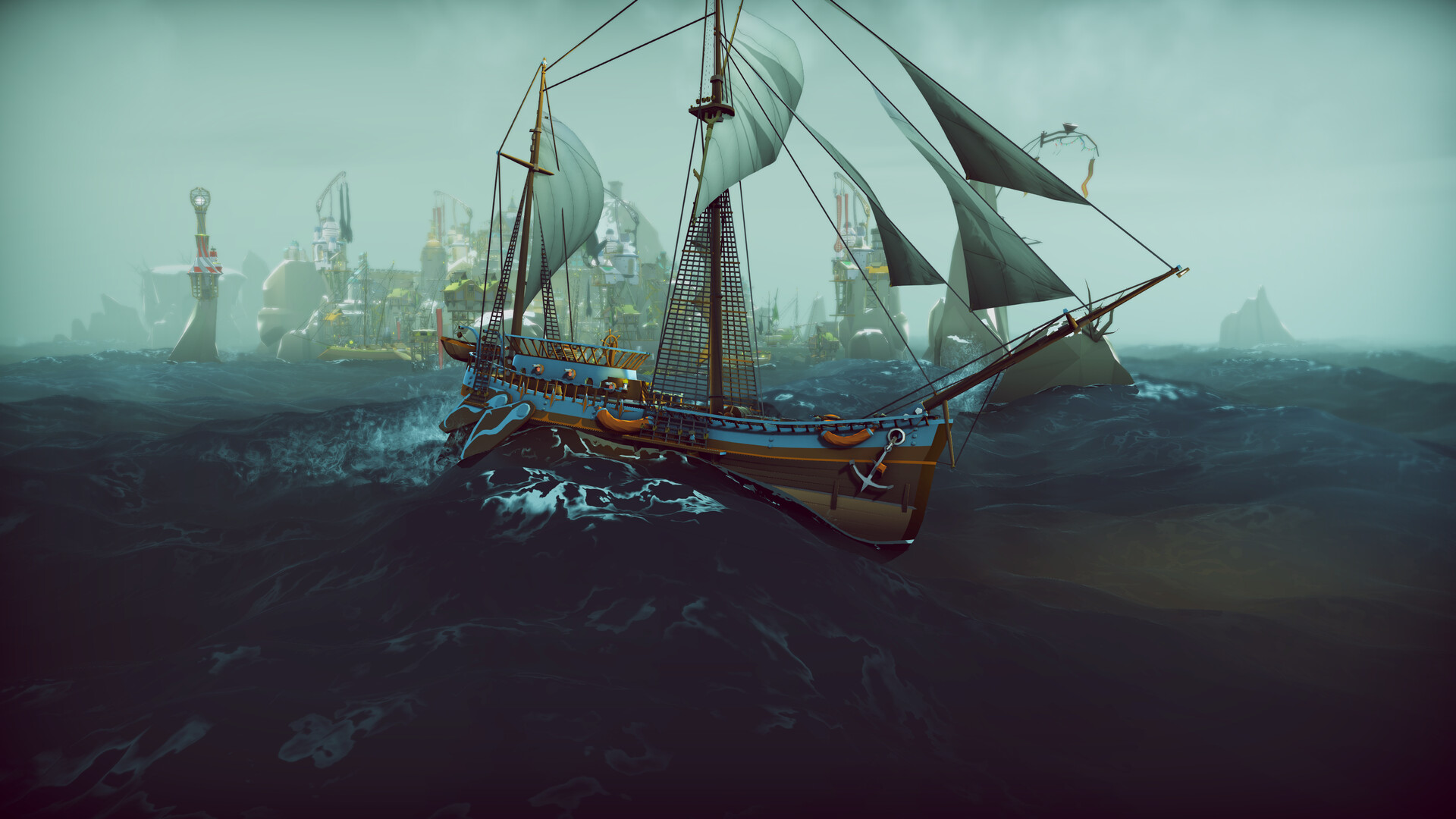 ShipShaper: Falconeer Chronicles zarpo al Early Access de Steam: el sandbox de construccion naval del creador de The Falconeer sin combate ni limites
