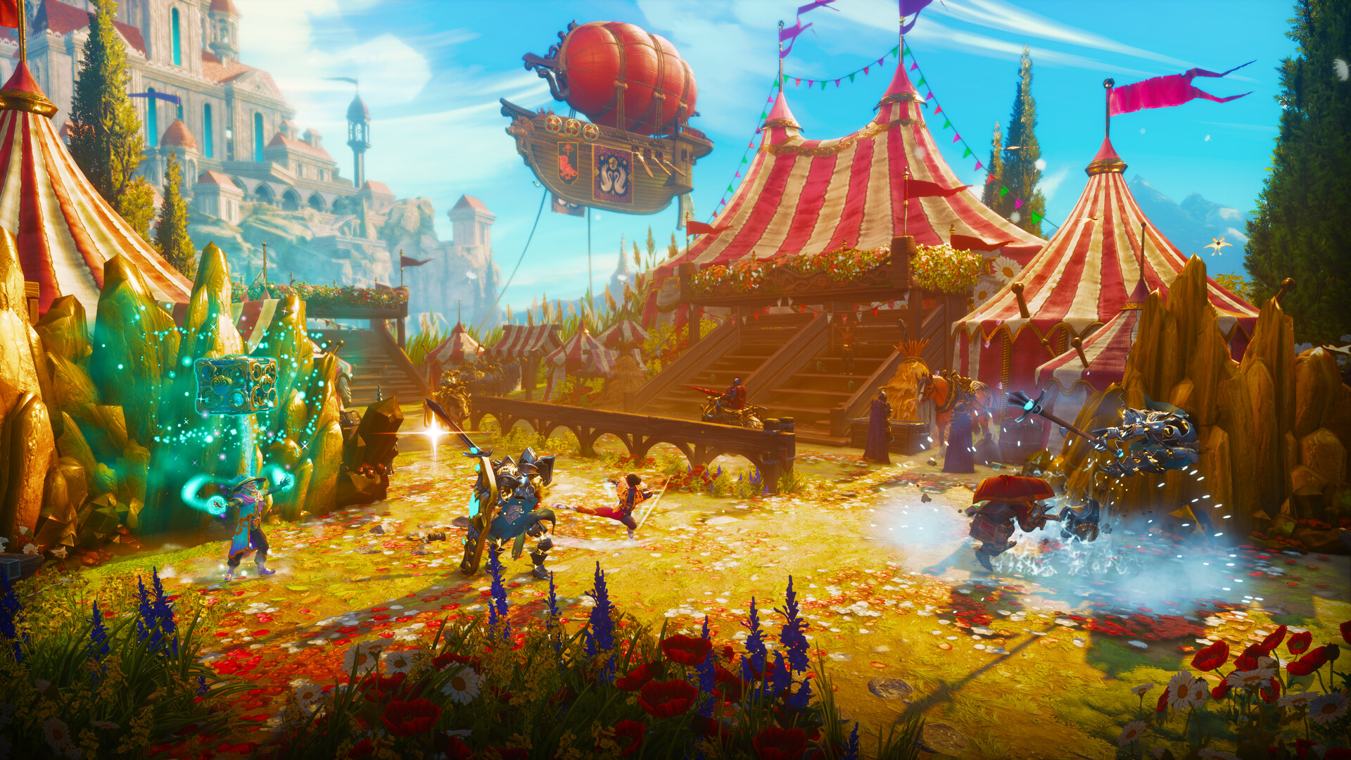Trine 6 Together in Time llega el 17 de septiembre a Steam y Switch 2: co-op para cuatro con nuevos heroes y puzzles sin restricciones