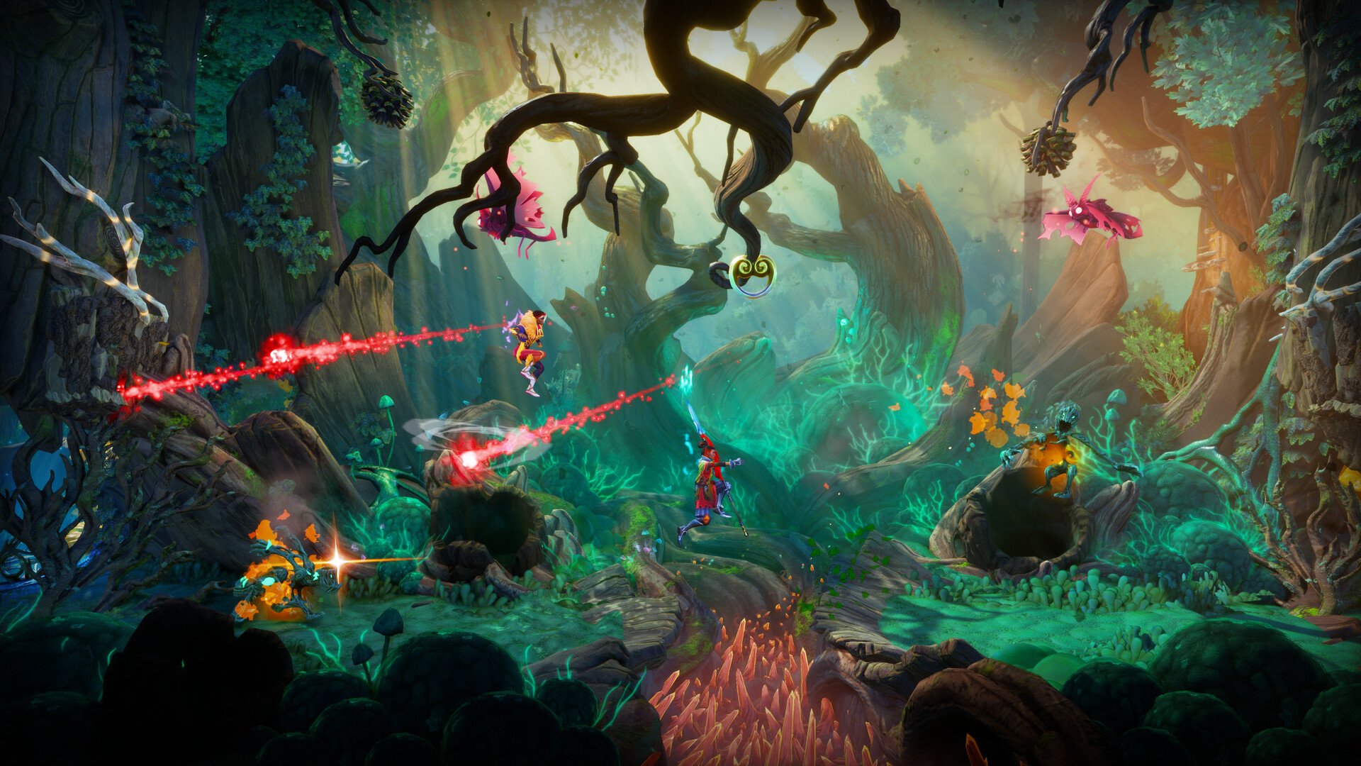 Trine 6 Together in Time llega el 17 de septiembre a Steam y Switch 2: co-op para cuatro con nuevos heroes y puzzles sin restricciones