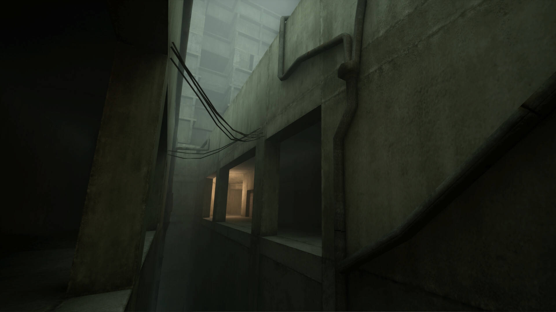 VHOLUME llego hoy a Steam: el parkour brutalista en primera persona donde escapas de la burocracia a saltos