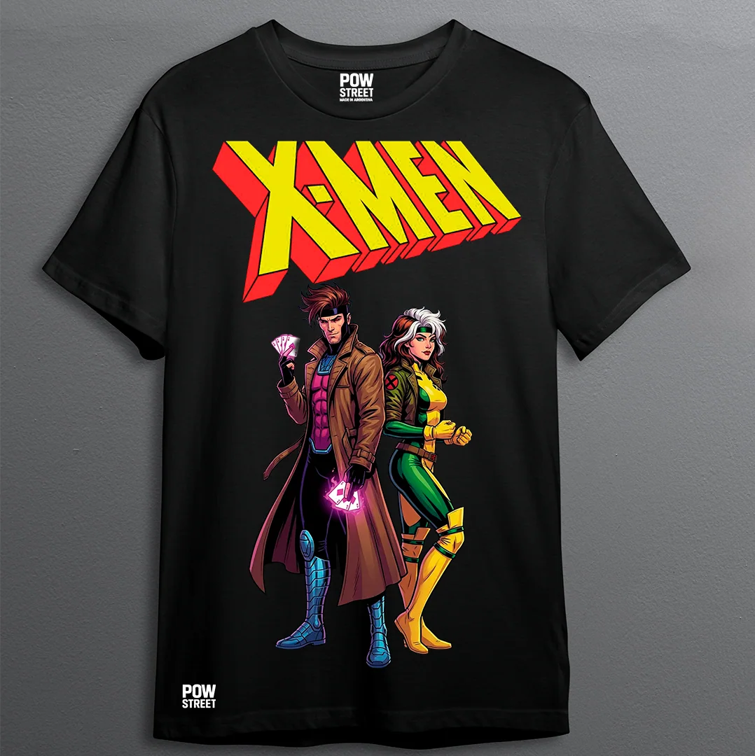 Remera X-Men Gambit y Pícara